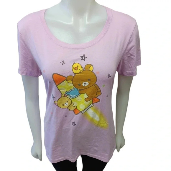 Rilakkuma Lilac Crewneck T Shirt Size  XL - Picture 2 of 7